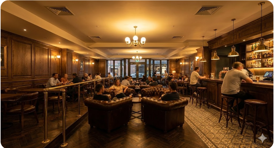 클래식 펍 인테리어